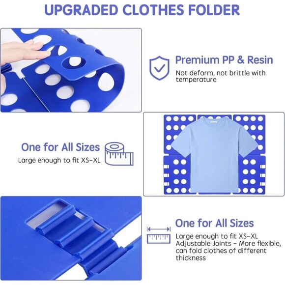 Wonderfold Magic Cloths Folding Board Laundry T Shirt‎ Fast Fold Flip For Adult - Picture 4 of 5